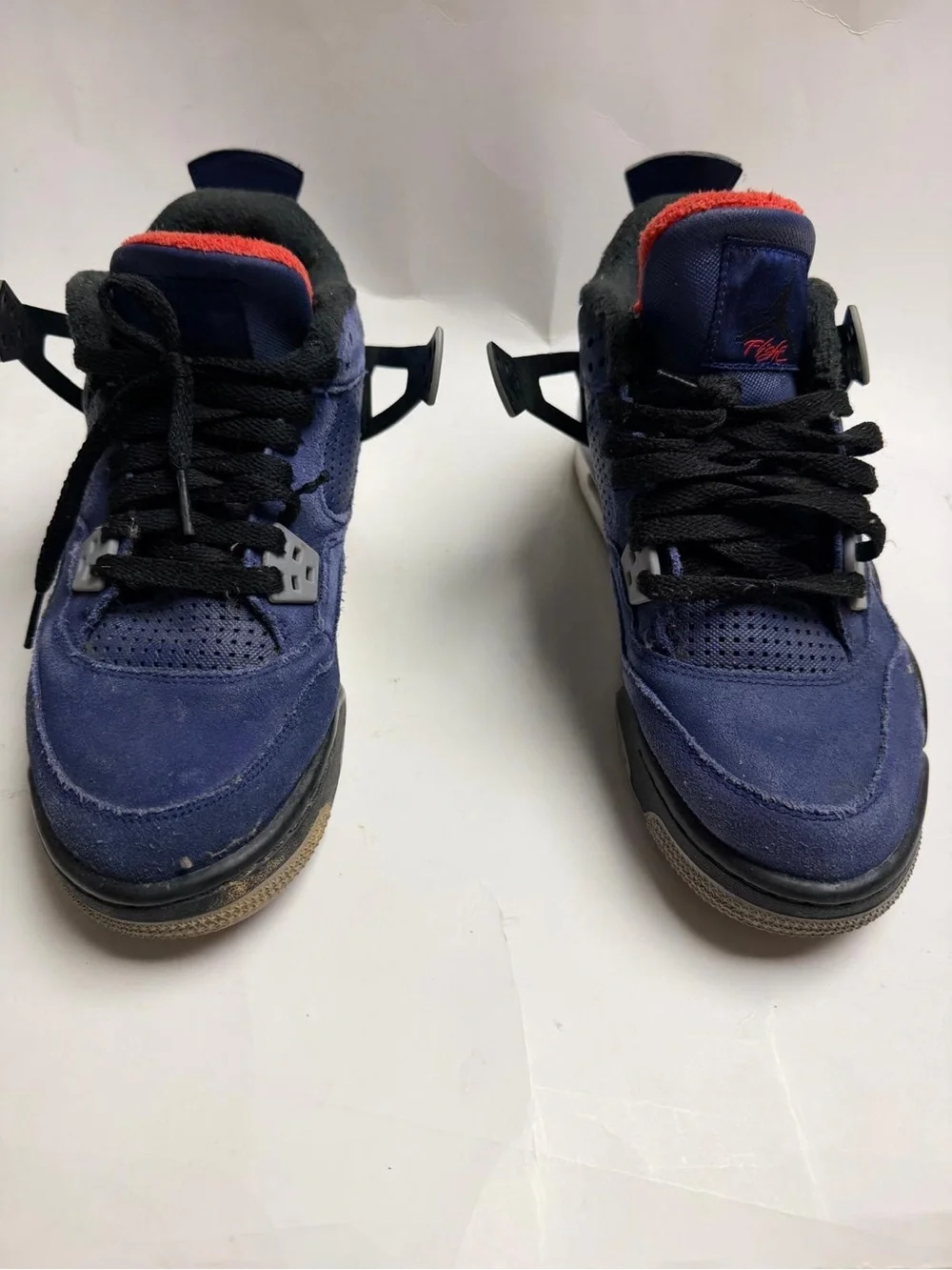 Jordan Kids Navy and Red Low-Top Sneakers